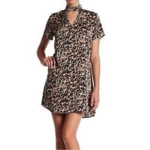 Trixxi Leopard Print Mini Dress